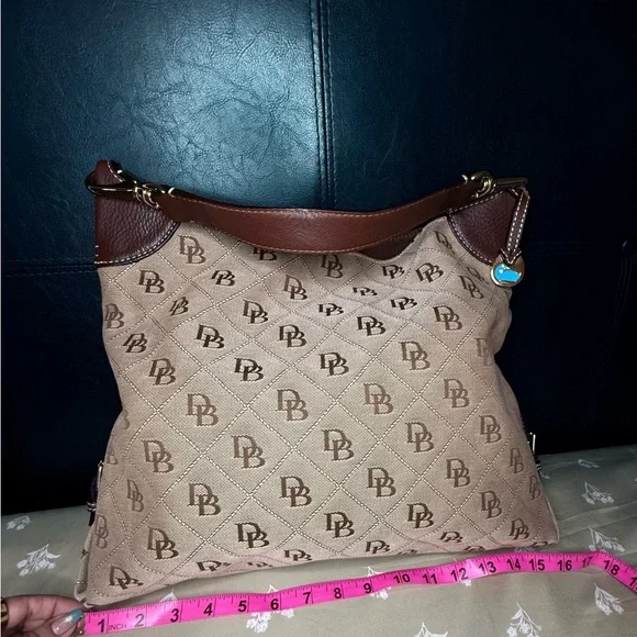 Dooney & Bourke - Large Brown& Tan Tote - EUC - Picture 12 of 16